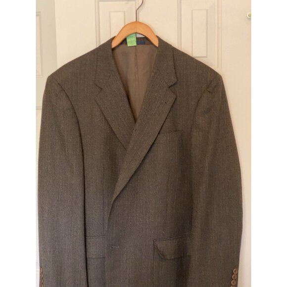 Daniel Cremieux Brown Blazer Men's 46R Single Breasted 2 Button Dillard's Exclu - Picture 3 of 6